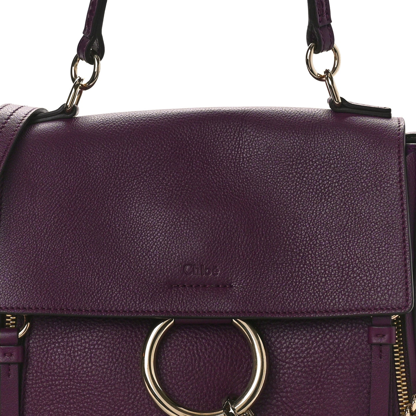 Calfskin Small Faye Day Shoulder Bag Intense Violine
