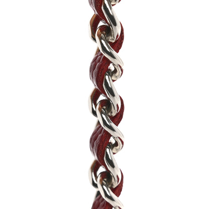 Chanel Caviar Quilted Wallet on Chain WOC Red 14 of 15