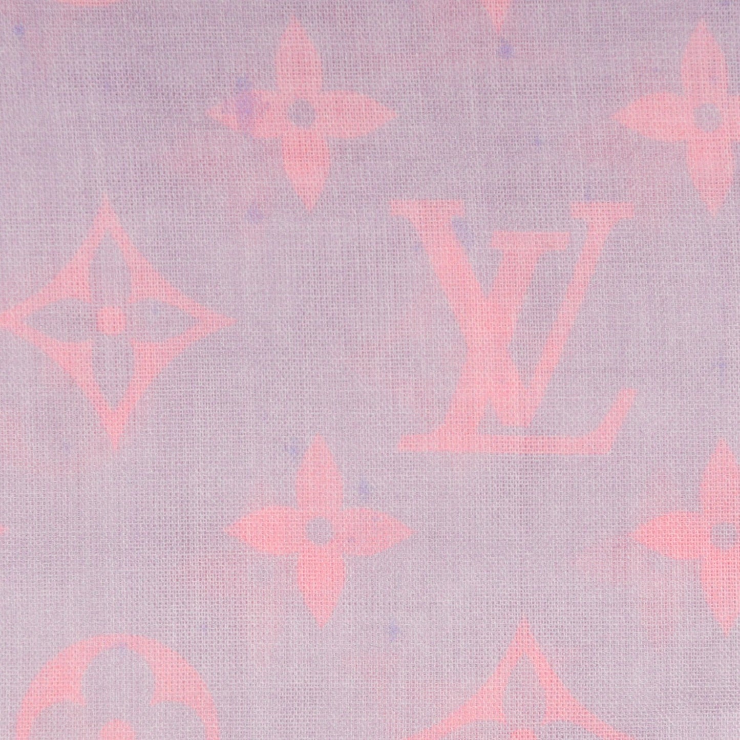 Cotton Monogram Sunrise Stole Blue Ciel