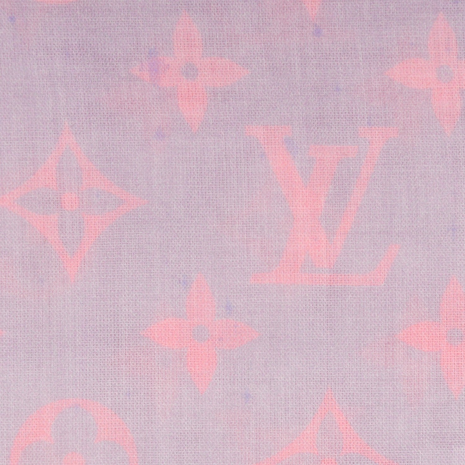 Louis Vuitton Cotton Monogram Sunrise Stole Blue Ciel 7 of 13