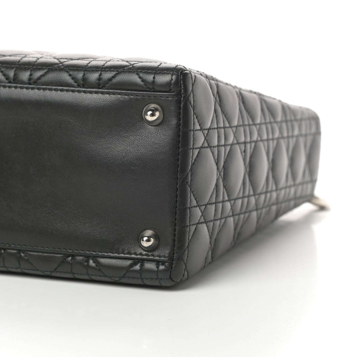 Lambskin Cannage Large Lady Dior Black