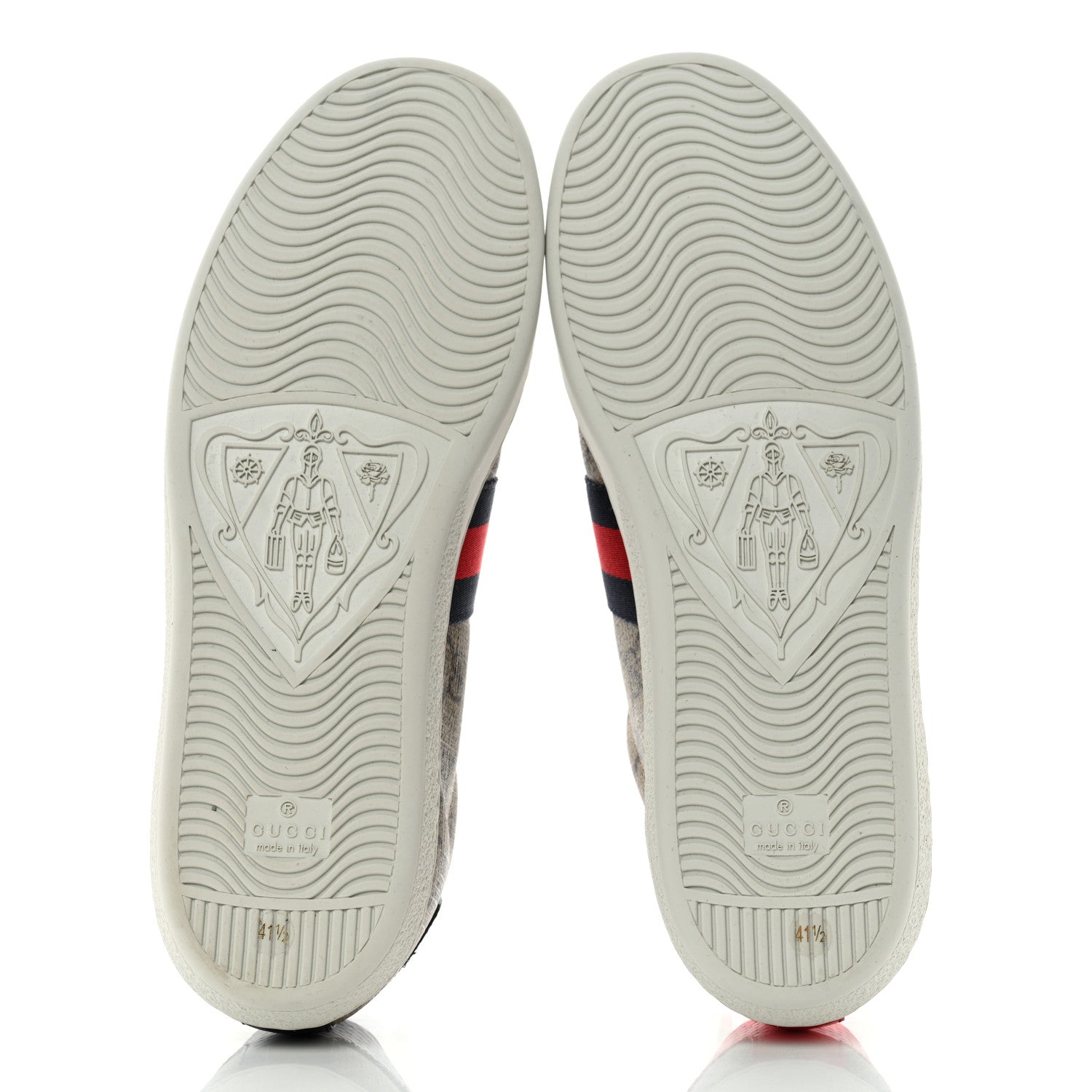 Gucci GG Supreme Monogram Womens Ace Low-Top Sneaker 41.5 Beige 5 of 9