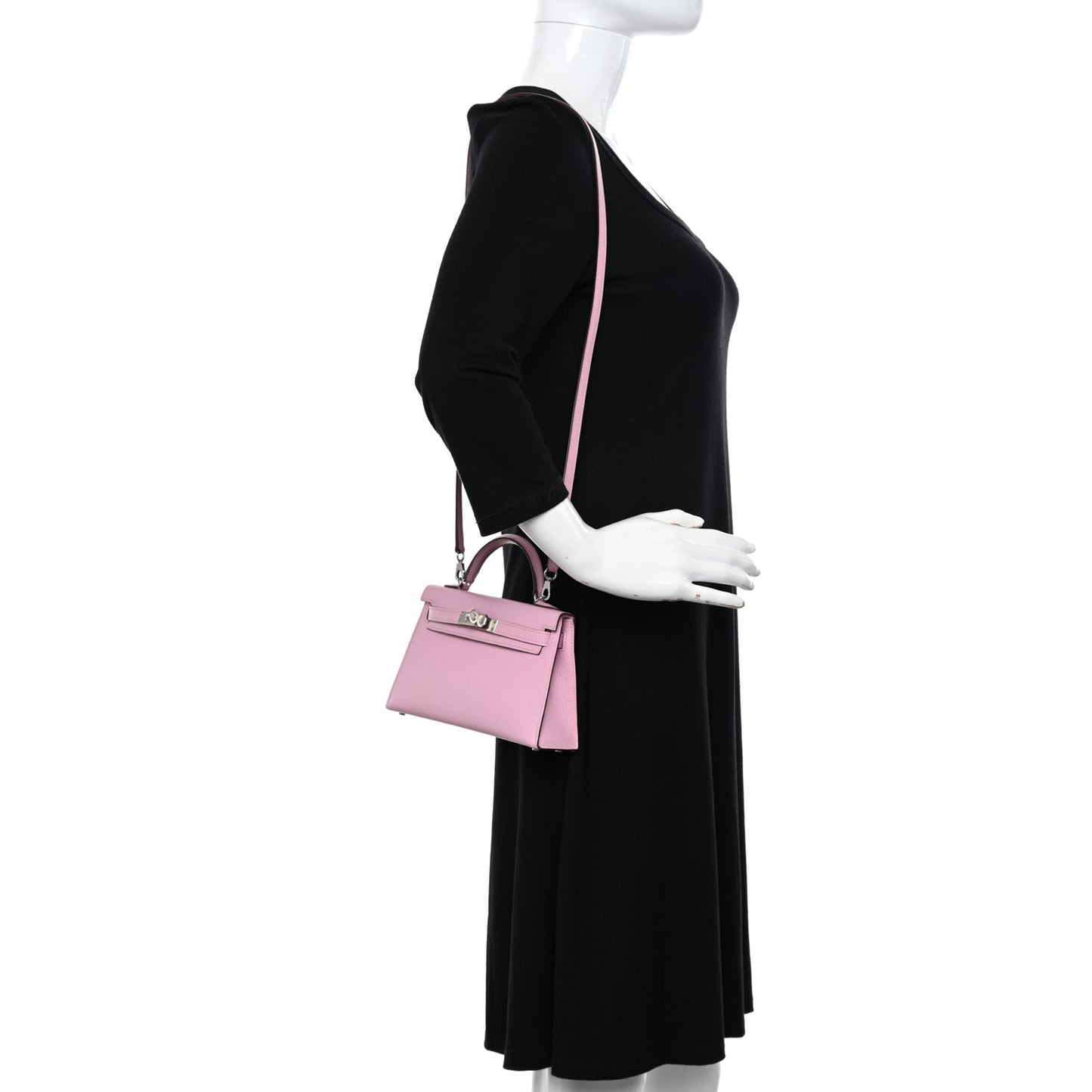 Epsom Mini Kelly Sellier 20 Mauve Sylvestre