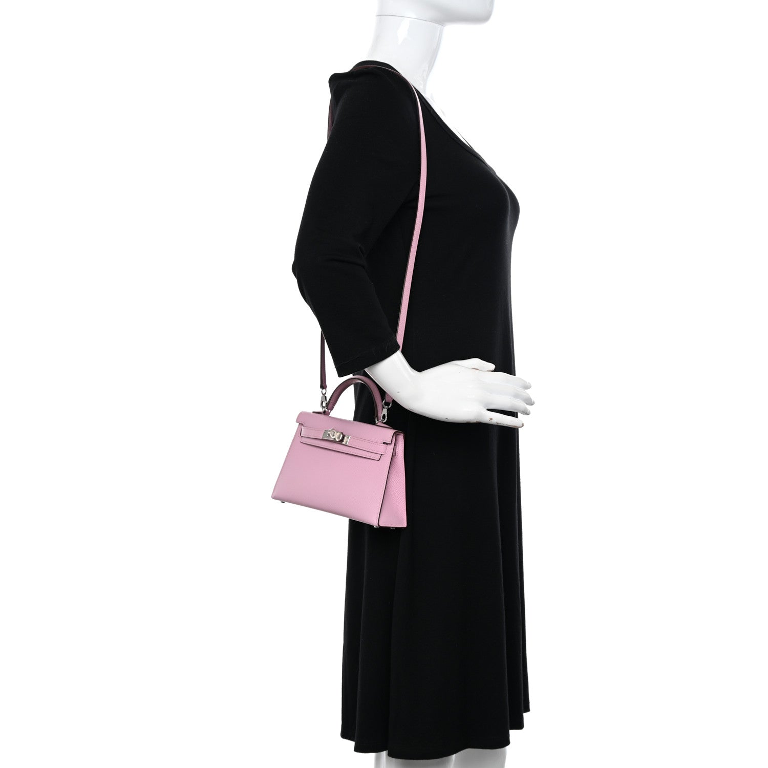 Hermes Epsom Mini Kelly Sellier 20 Mauve Sylvestre 2 of 12