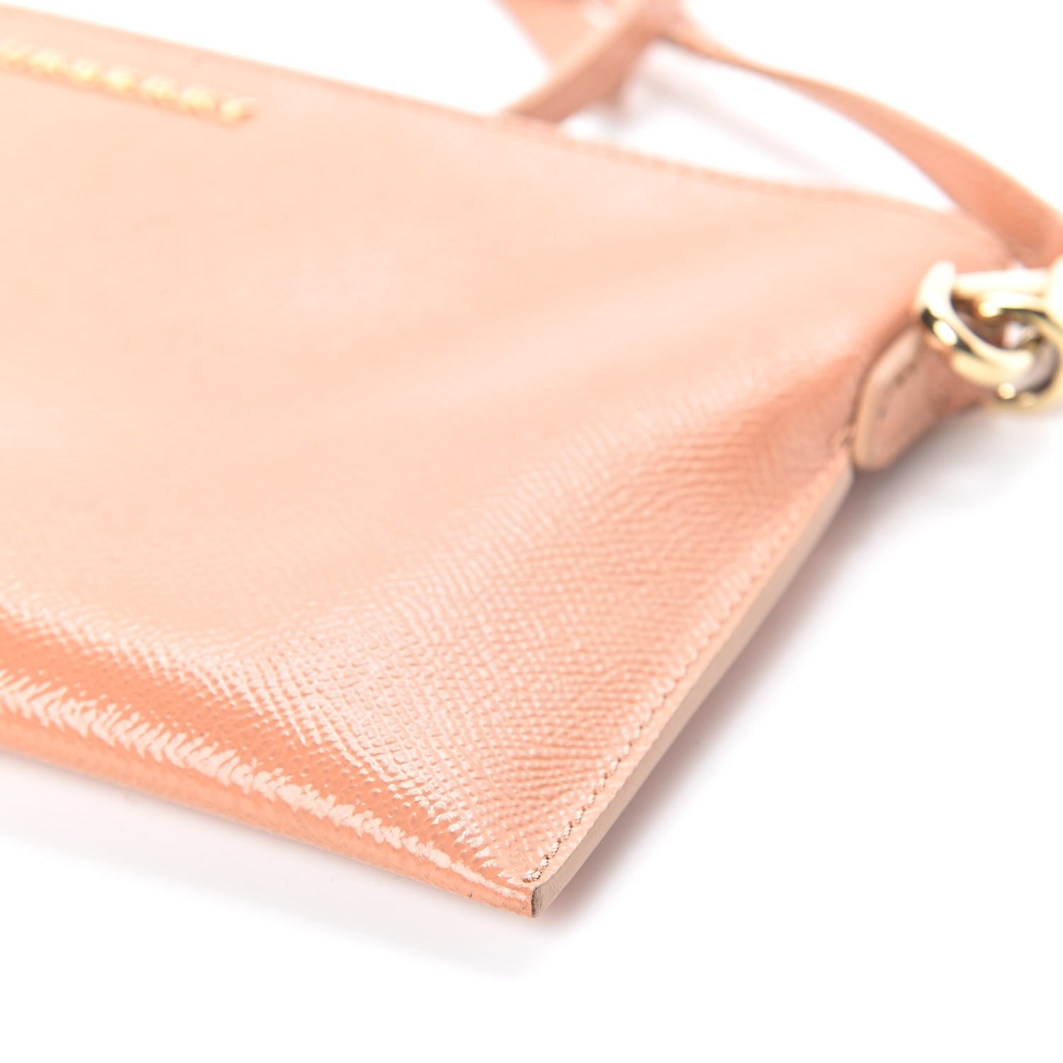 Burberry Patent Peyton Crossbody Clutch Bag Dusty Pink 9 of 10