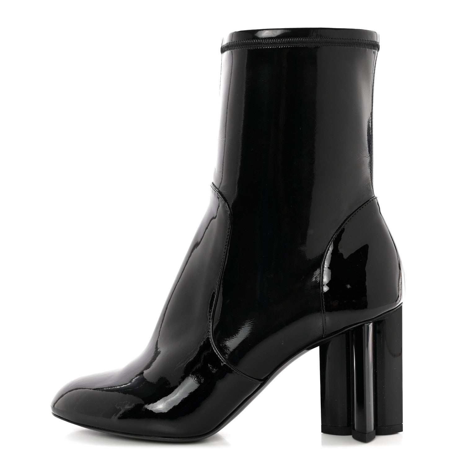 Louis Vuitton Patent Uniformes Silhouette Ankle Boots 37 Black 1 of 10