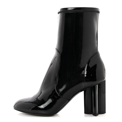 Louis Vuitton Patent Uniformes Silhouette Ankle Boots 37 Black 1 of 10