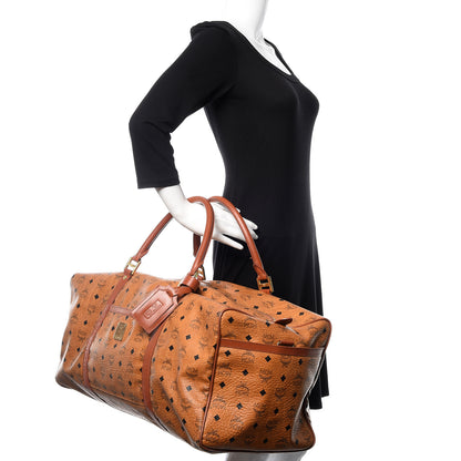 MCM Visetos Boston Weekender Bag Cognac 2 of 22