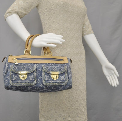 Louis Vuitton Monogram Denim Neo Speedy Blue 2 of 9
