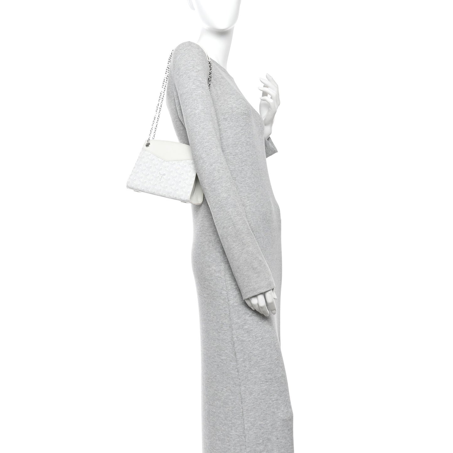 Goyardine Mini Rouette Structure White