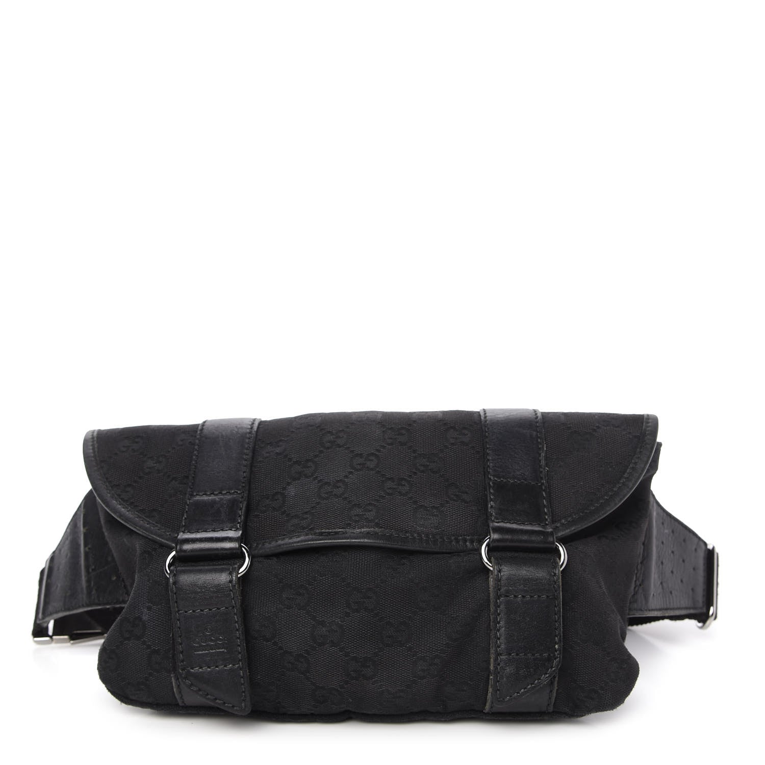 Gucci Monogram Waist Belt Bag Black 1 of 10