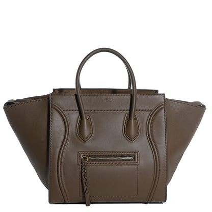 Celine Supple Calfskin Medium Phantom Luggage Taupe 1 of 7