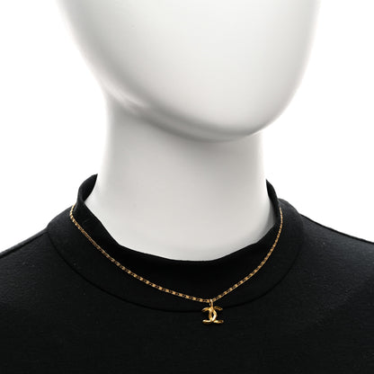 Chanel Metal CC Chain Pendant Necklace Gold 2 of 5