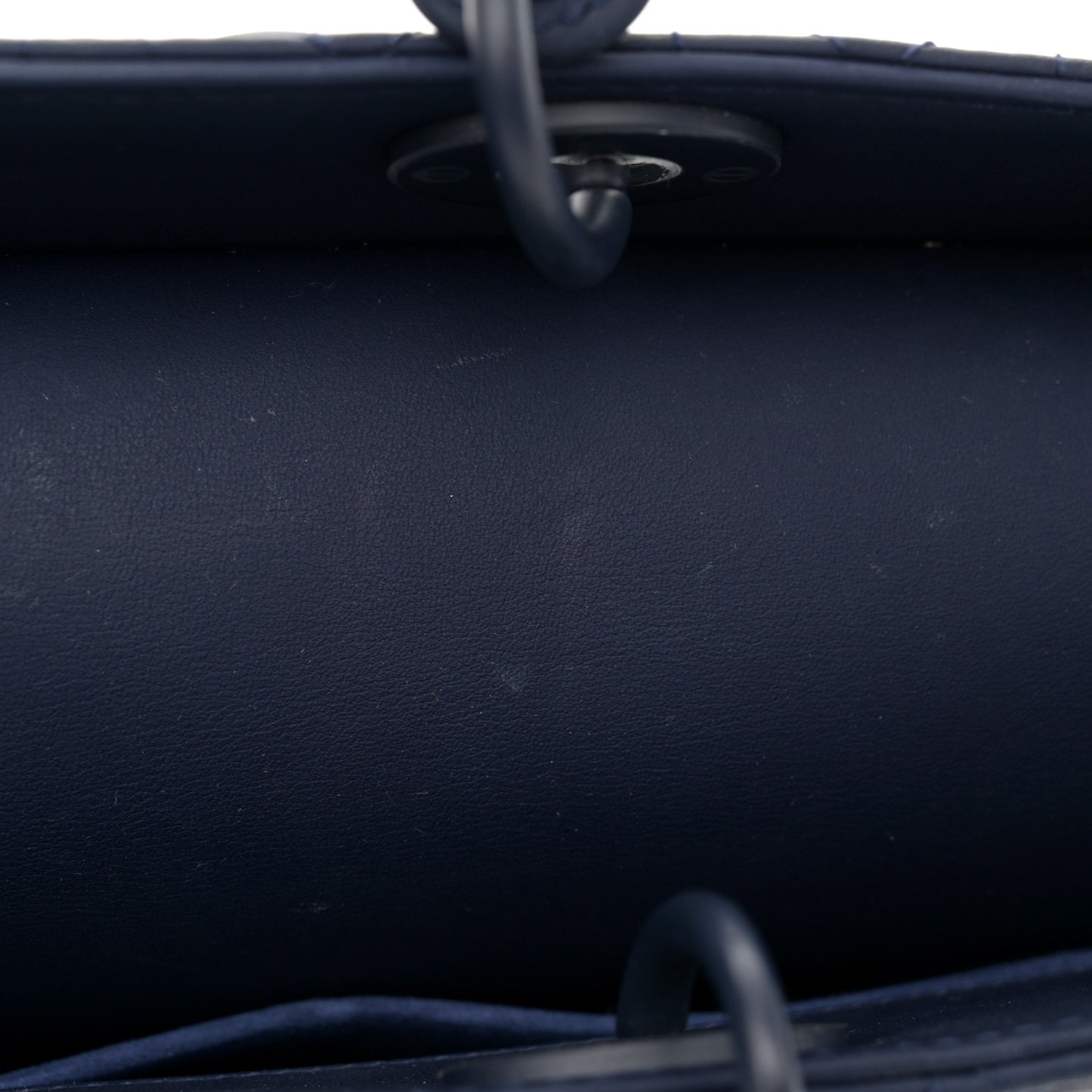 Ultra Matte Calfskin Cannage Large Lady Dior Blue