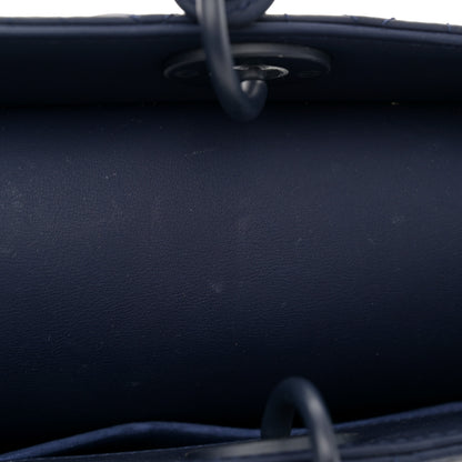 Christian Dior Ultra Matte Calfskin Cannage Large Lady Dior Blue 12 of 14