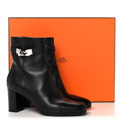 Hermes Calfskin Saint Germain Ankle Boots 38.5 Black 17 of 17