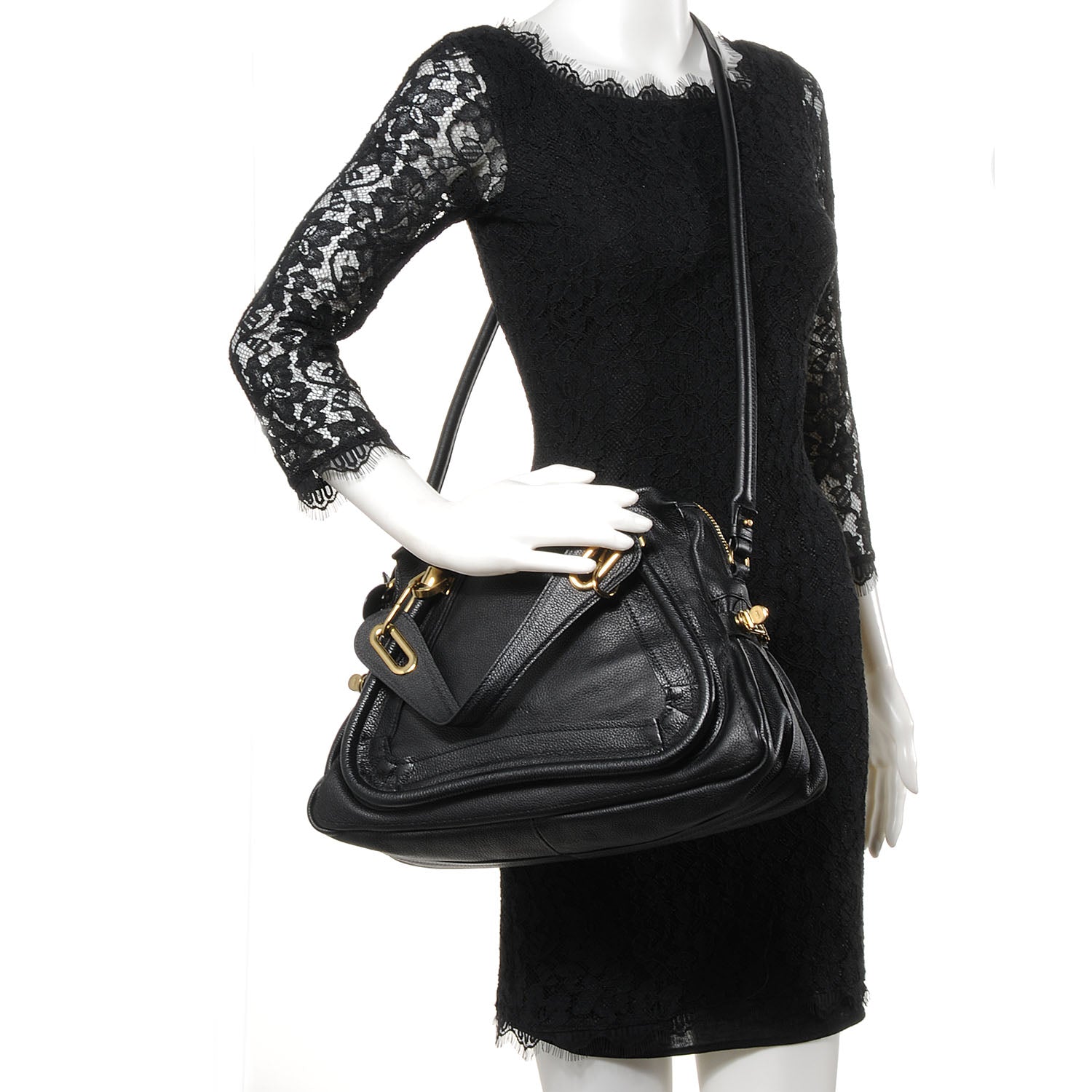 Chloe Calfskin Medium Paraty Black 2 of 10