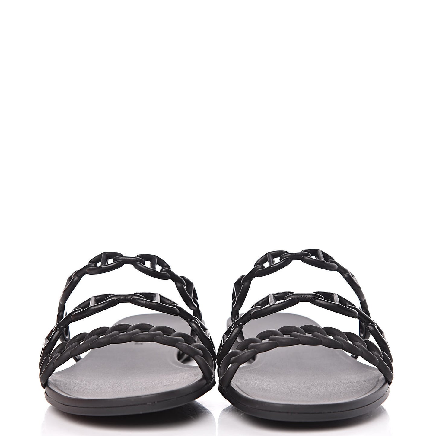 Rubber Chaine d'Ancre Rivage Sandals 35 Black