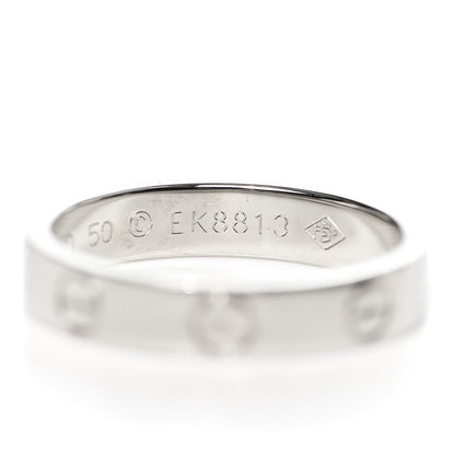Cartier 18K White Gold 3.5mm LOVE Wedding Band Ring 50 5.25 6 of 7