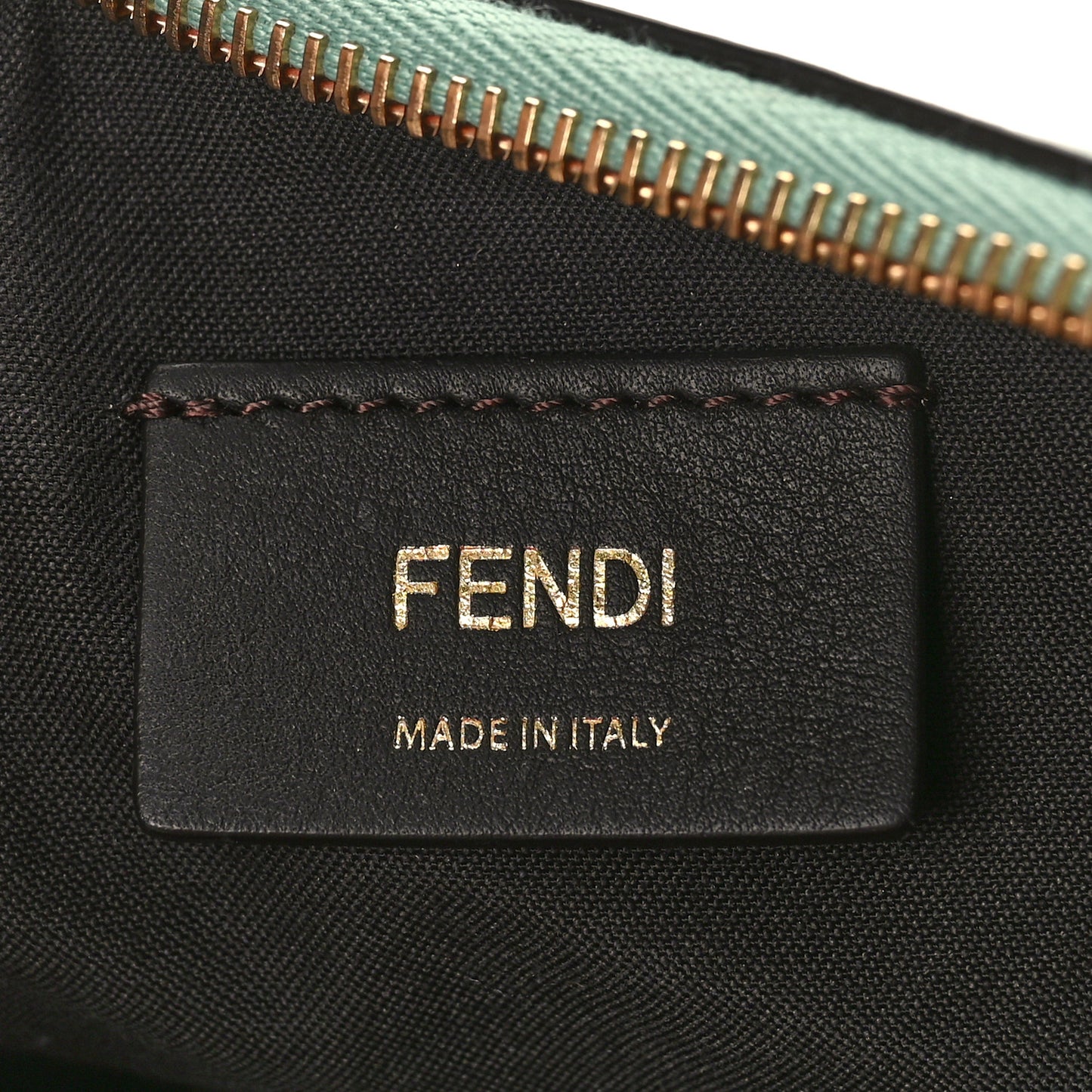 Vitello Grace Matte Small Fendigraphy Hobo Bag Menta