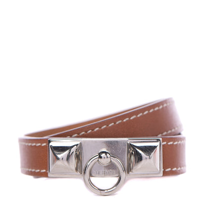 Hermes Barenia Rivale Double Tour Bracelet S Fauve 1 of 6