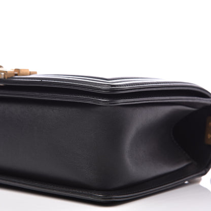 Chanel Lambskin Quilted Medium Boy Flap Black 9 of 13