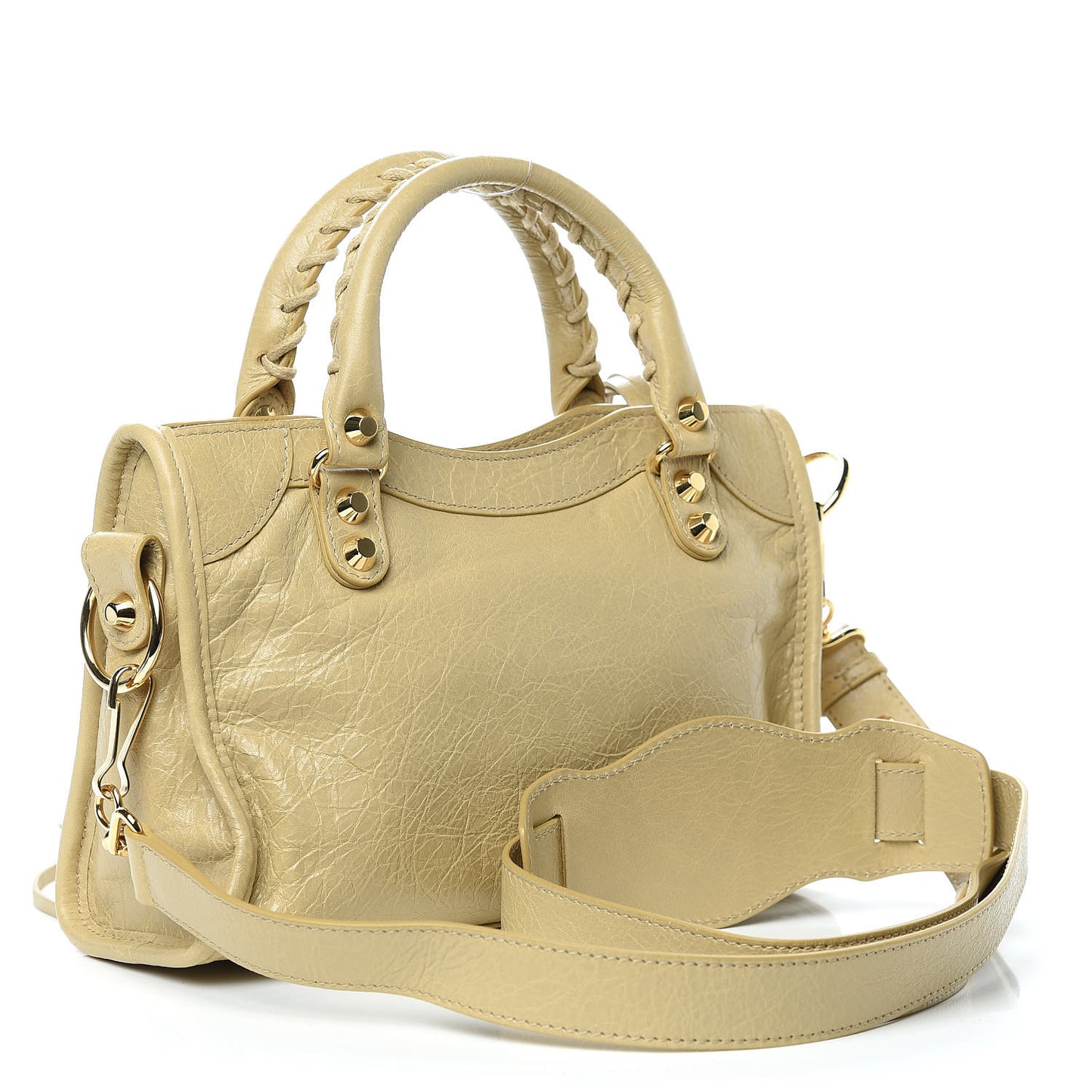 Agneau Classic Gold Hardware Mini S Citytrap Beige Sable