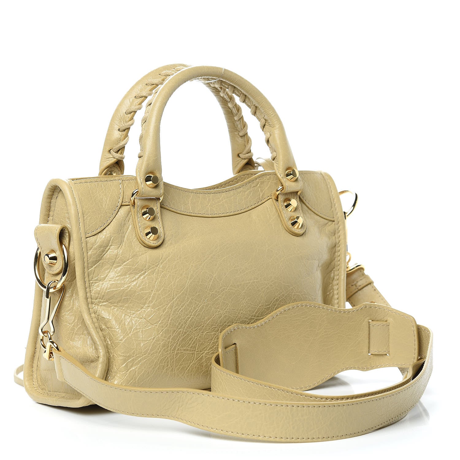 Balenciaga Agneau Classic Gold Hardware Mini S Citytrap Beige Sable 3 of 9