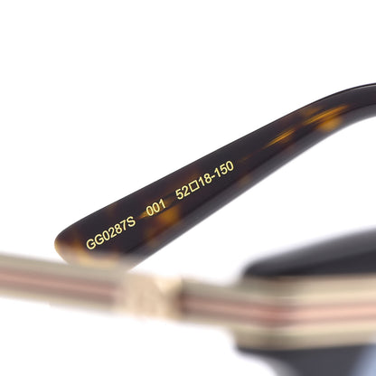 Gucci Acetate Square Frame Web Sunglasses GG0287S Black 5 of 7