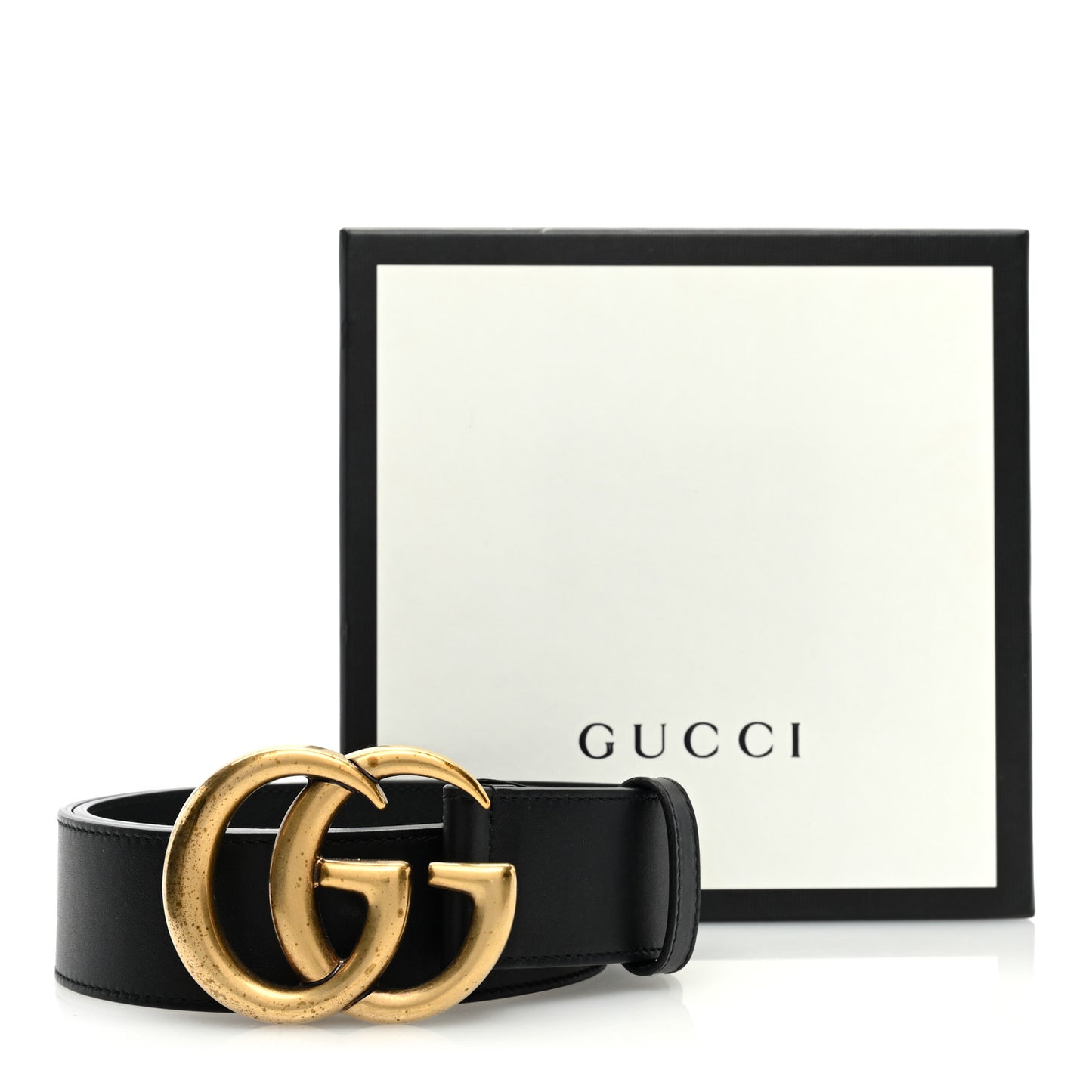 Calfskin Double G 40mm Belt 75 30 Black