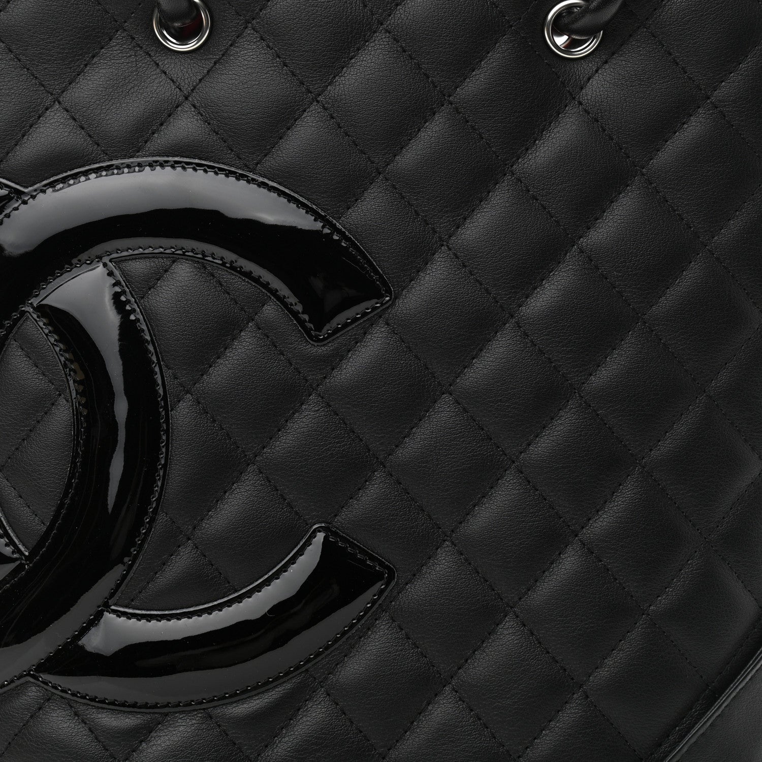 Chanel Calfskin Quilted Medium Cambon Tote Black 8 of 11