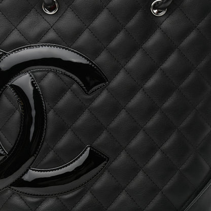 Chanel Calfskin Quilted Medium Cambon Tote Black 8 of 11