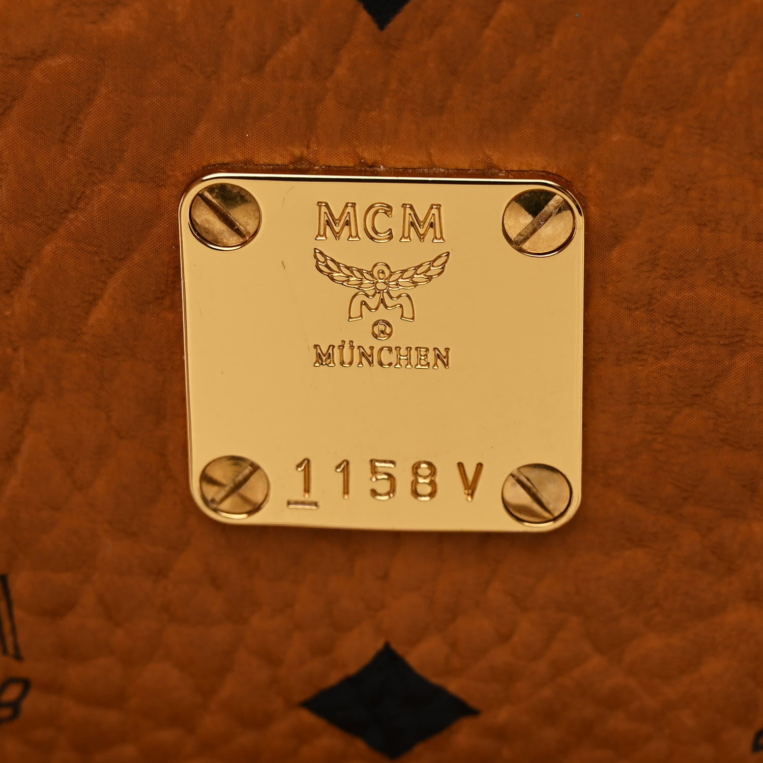 MCM Visetos Large Liz Reversible Shopper Tote Cognac 8 of 11