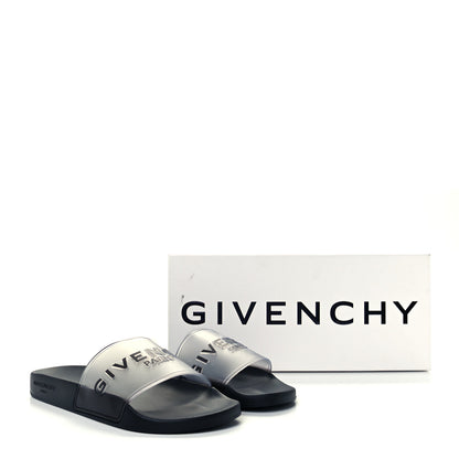 Givenchy Rubber Logo Pool Slide Sandals 41 White Black 11 of 11