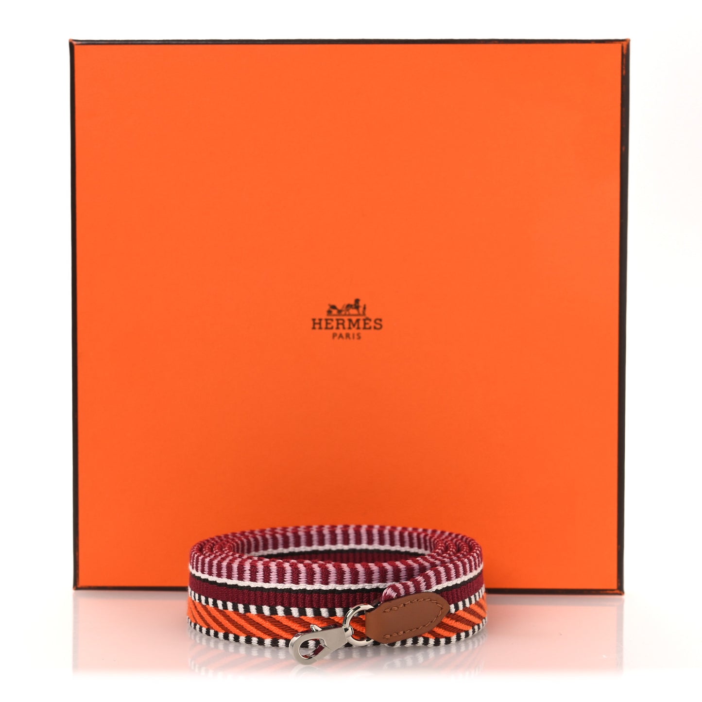 Toile Swift 25mm Sangle Cavale Shoulder Strap Orange Minium Rose Gold