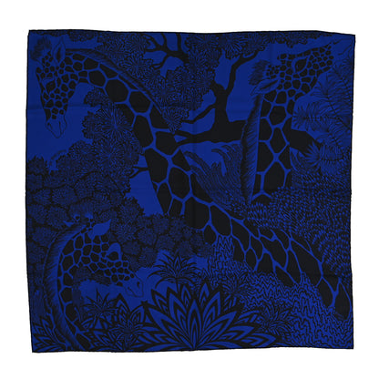 Hermes Silk The Three Graces Scarf 90 Indigo Fonce Black 1 of 3