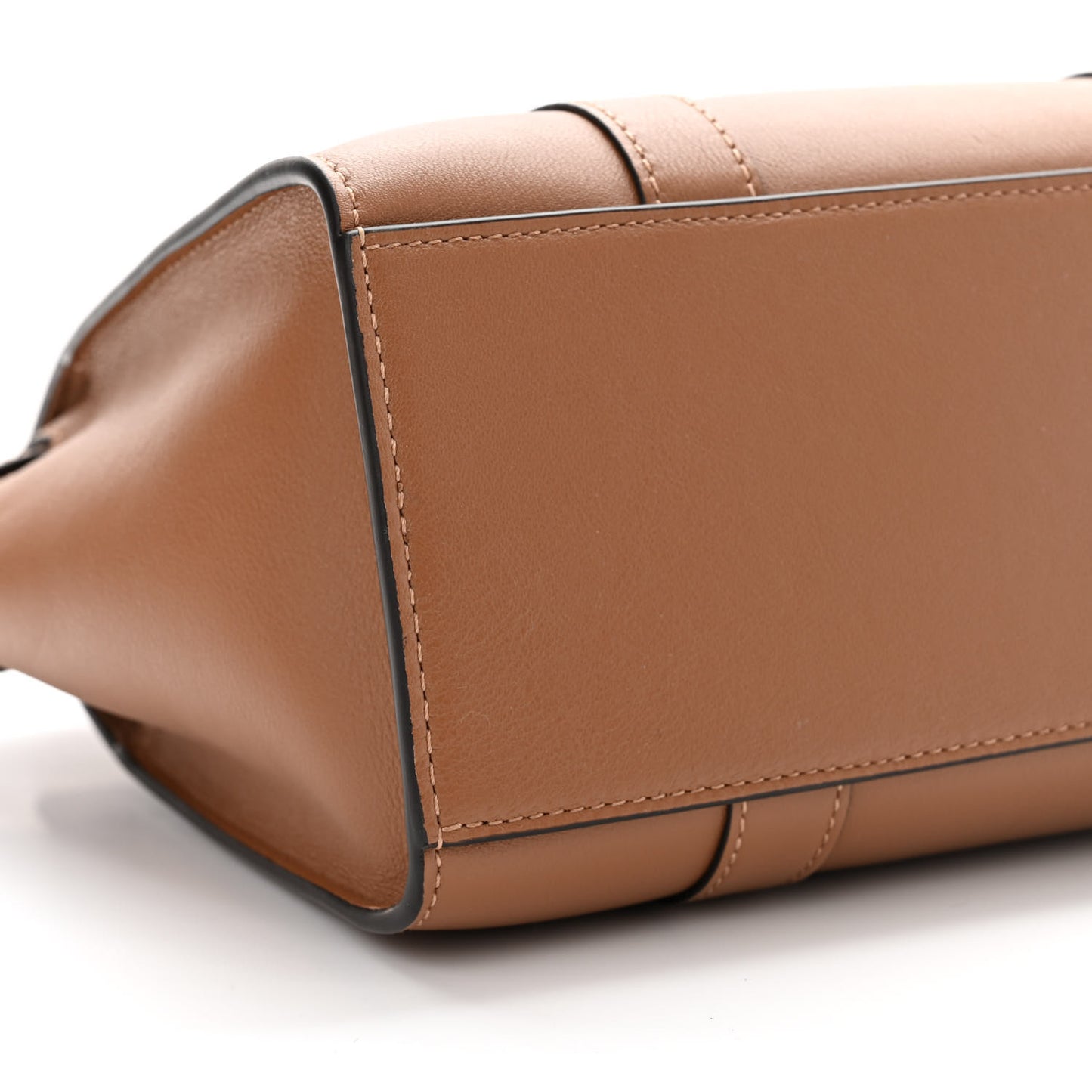 Small Classic Silky Calfskin Mini Zipped Bayswater Teak