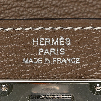 Hermes Chevre Chandra Kelly Pocket Compact Wallet Etoupe 6 of 11