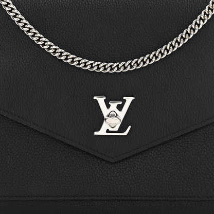 Louis Vuitton Soft Calfskin My Lockme Pochette Black 8 of 10