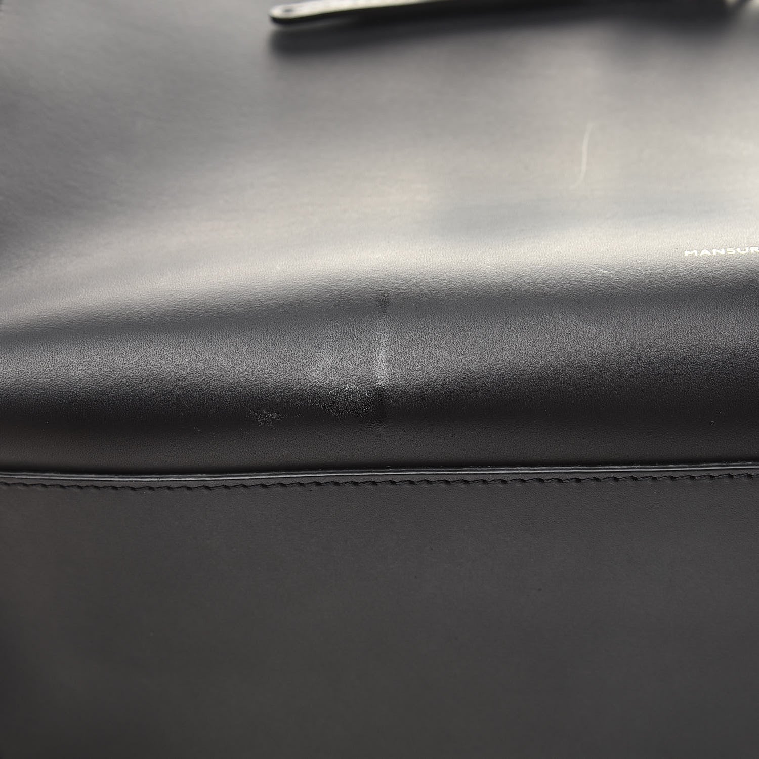 Mansur Gavriel Vegetable Tanned Calfskin Sun Bag Black 11 of 13