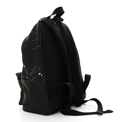 Saint Laurent Canvas City Backpack Black White 3 of 10