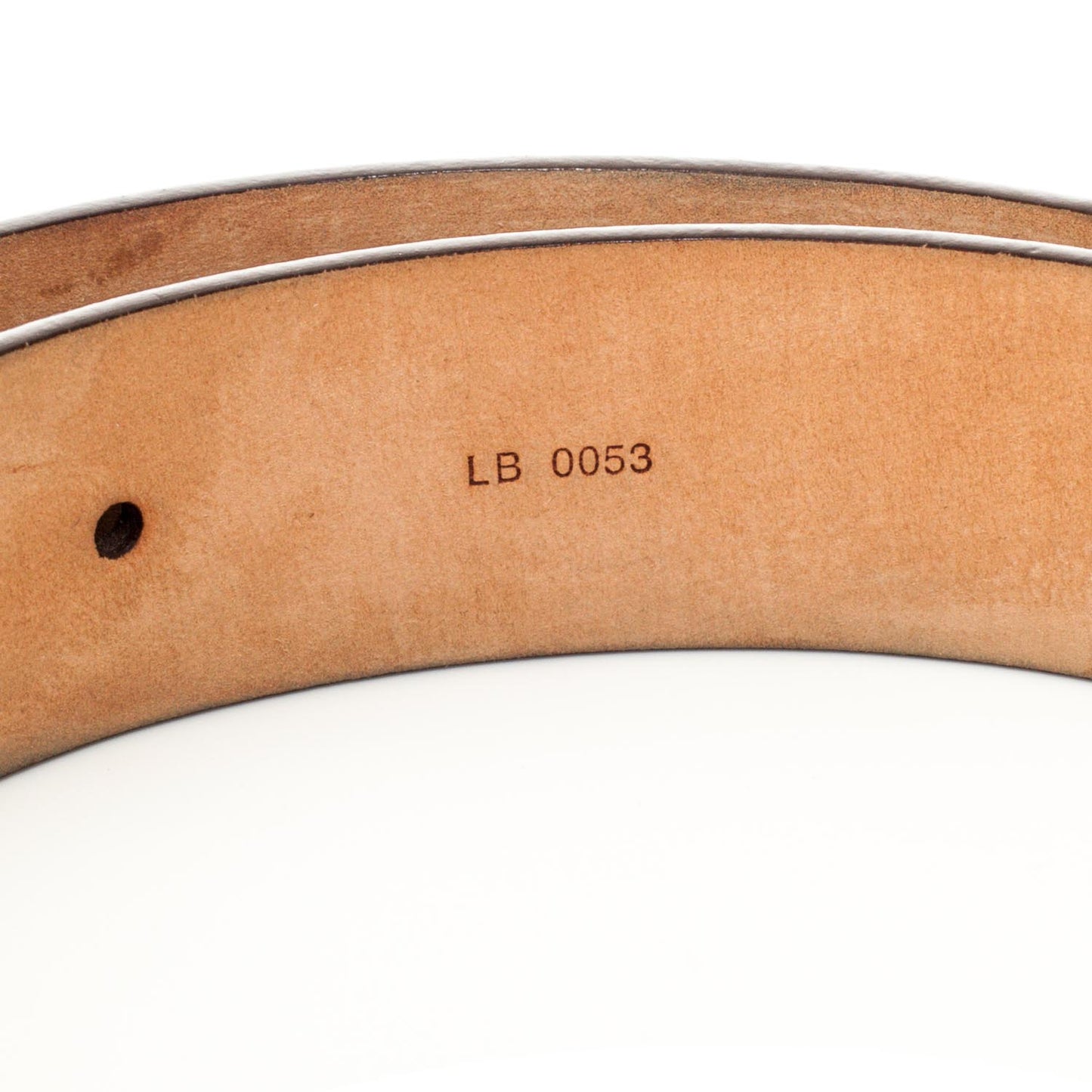 Monogram Belt w Silver Buckle