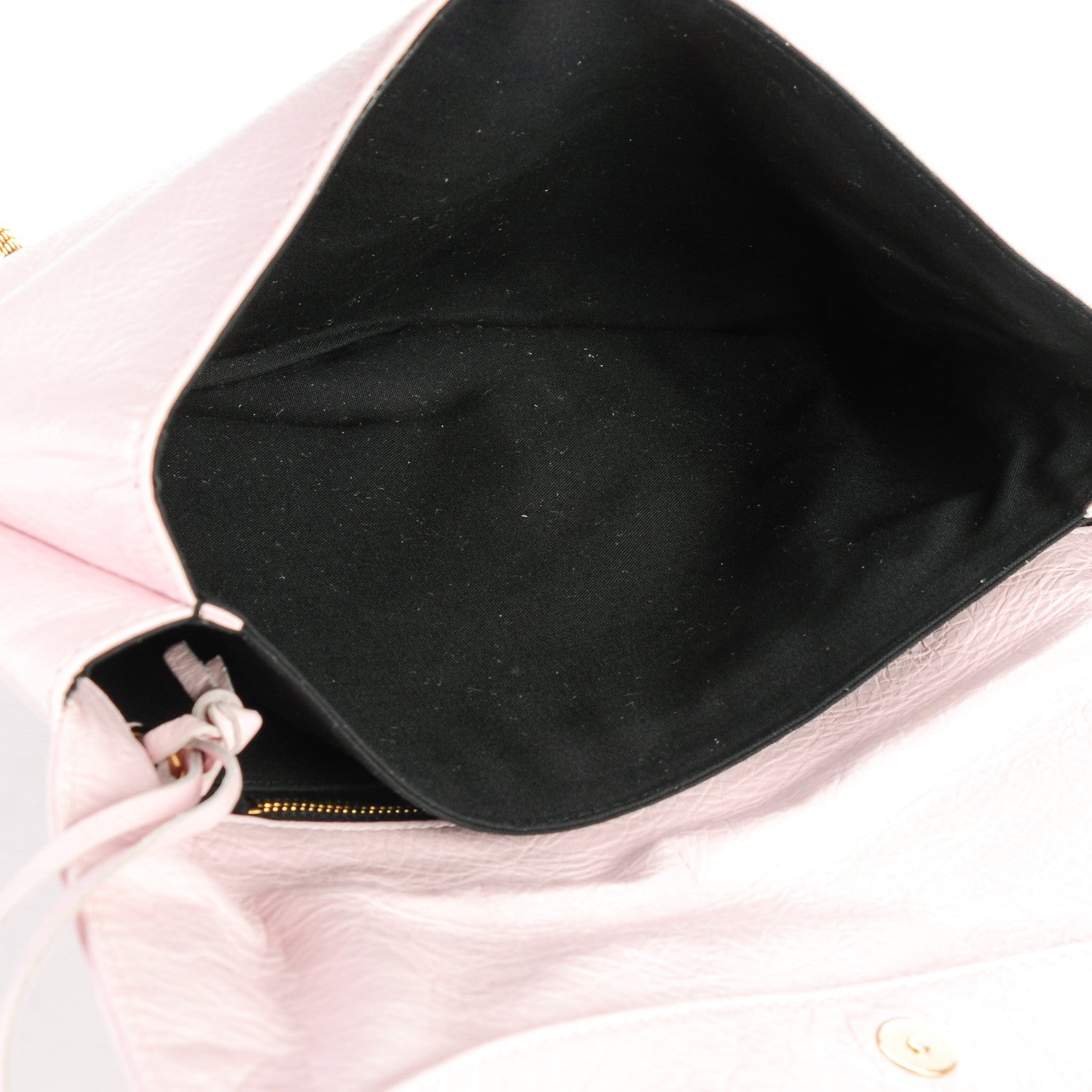 Balenciaga Agneau Giant 12 Gold Hardware Envelope Clutch Rose Poudre 5 of 7