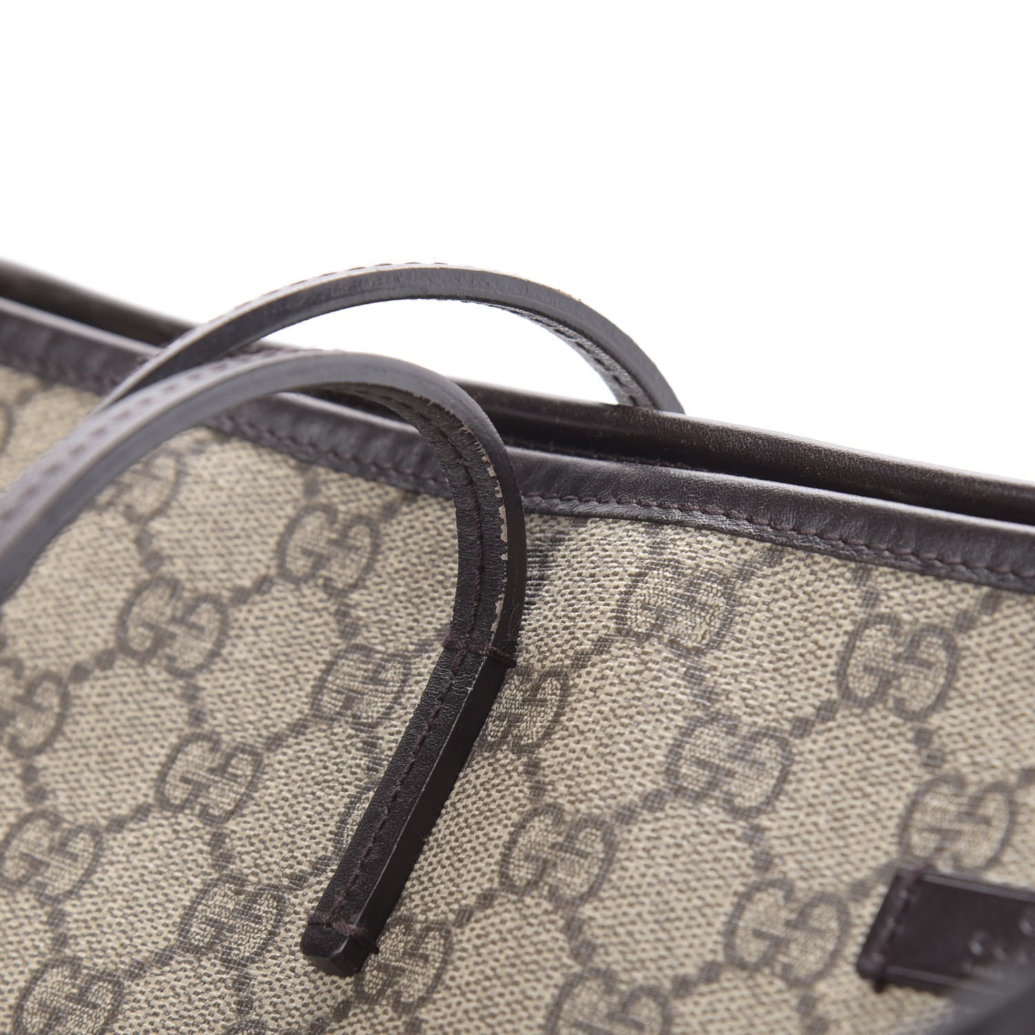 Gucci GG Supreme Monogram Medium Zippered Tote Dark Brown 11 of 13