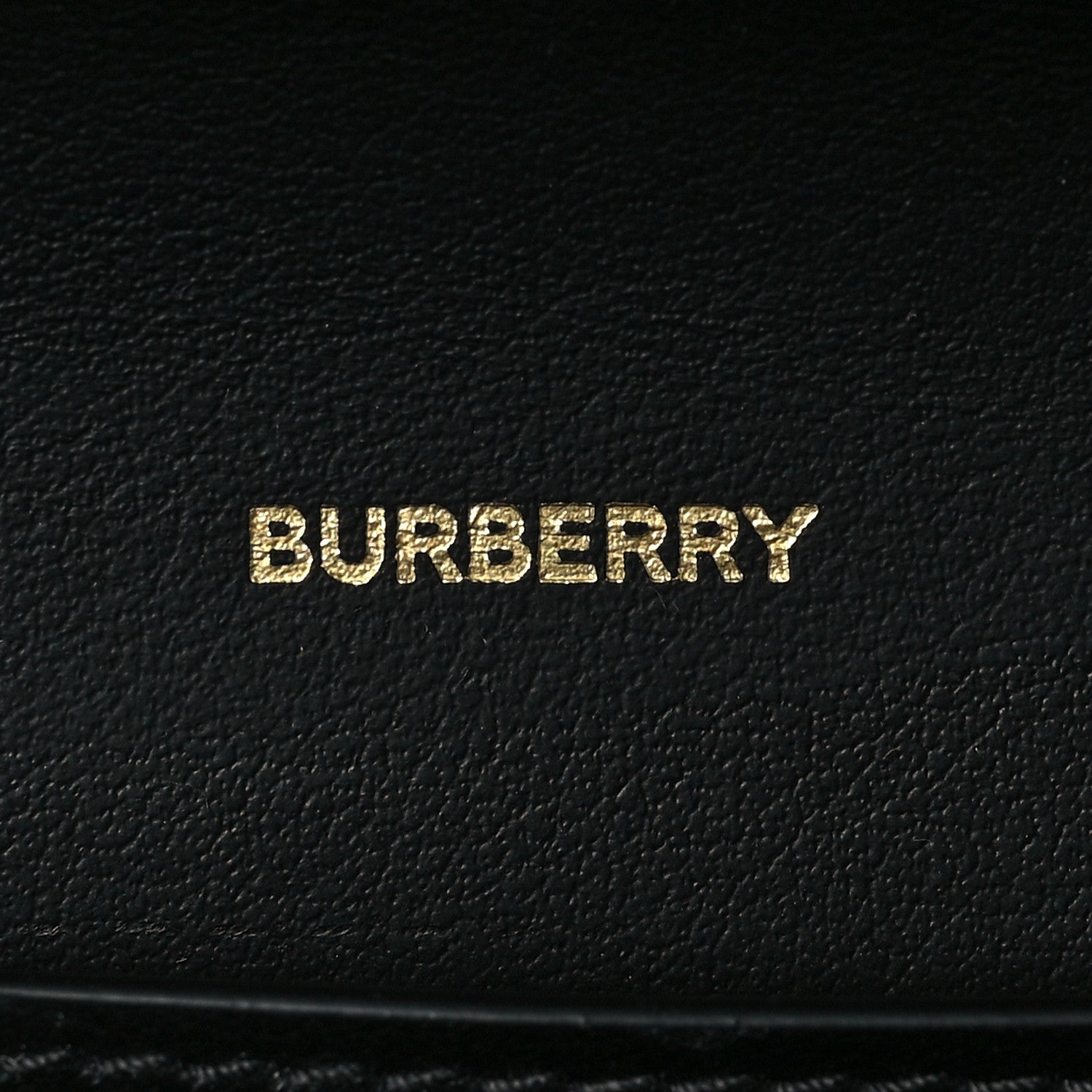 Burberry Calfskin Vintage Check Hannah Wallet with Detachable Strap Black 5 of 7