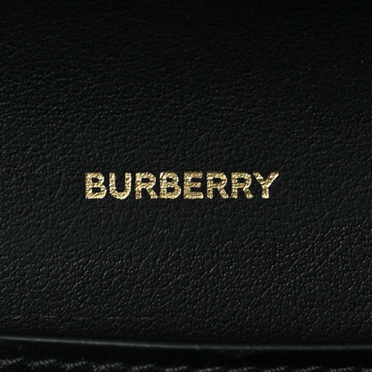 Burberry Calfskin Vintage Check Hannah Wallet with Detachable Strap Black 5 of 7