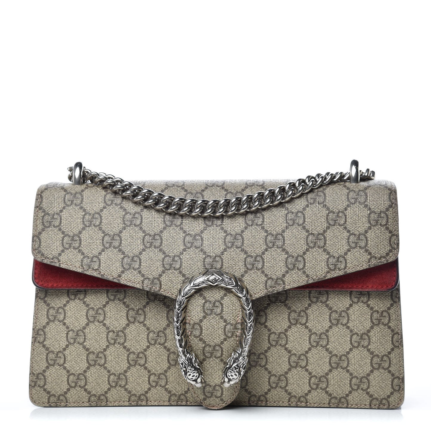 GG Supreme Monogram Small Dionysus Shoulder Bag Red