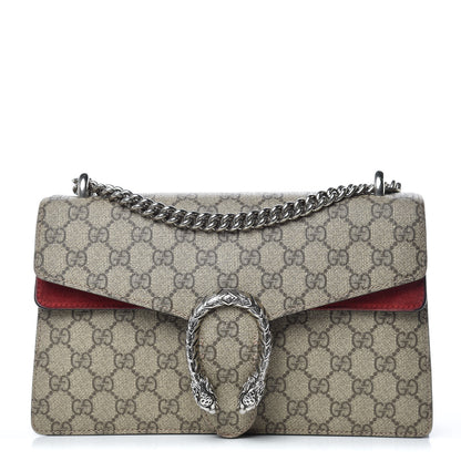 Gucci GG Supreme Monogram Small Dionysus Shoulder Bag Red 1 of 18