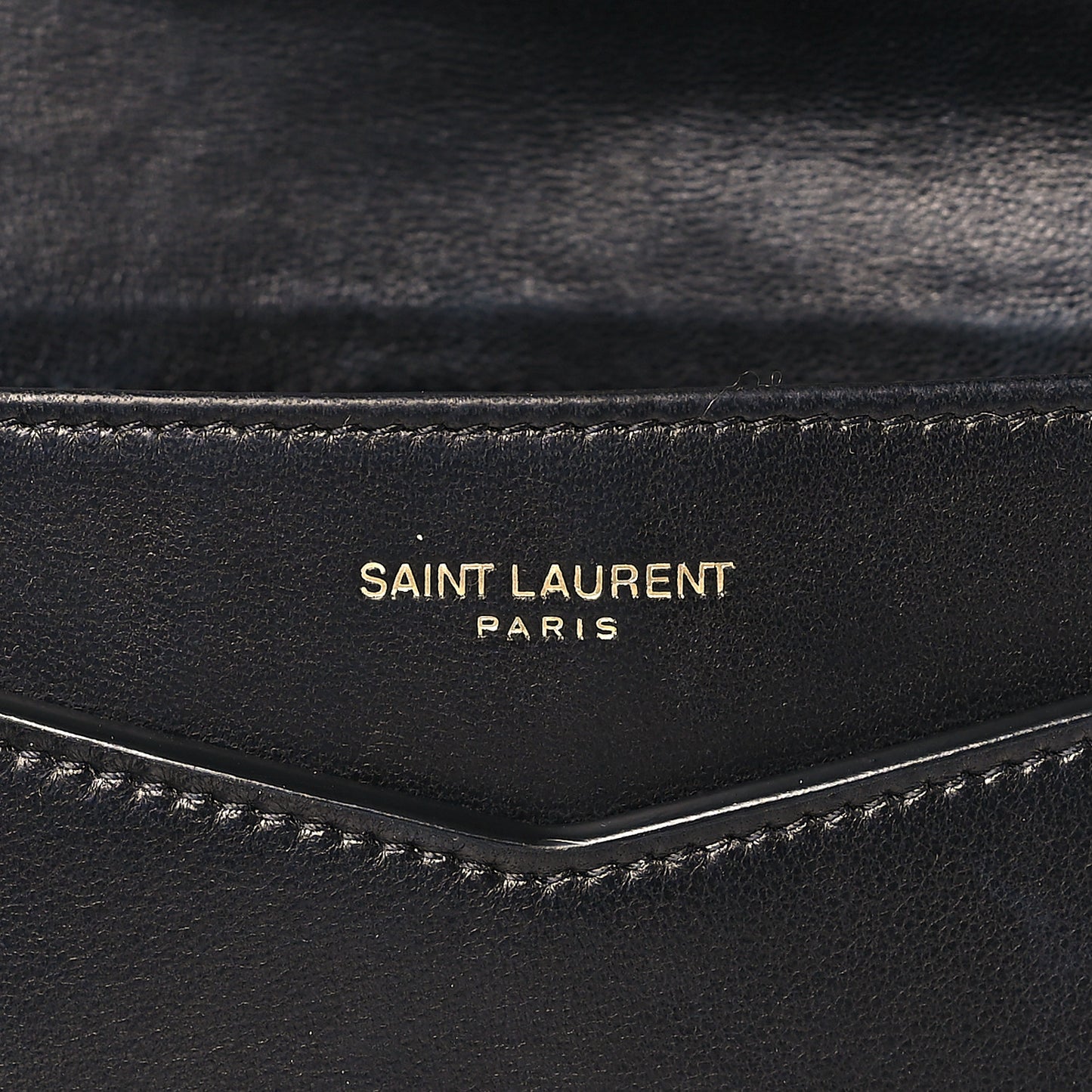 Lambskin Quilted Double Flap Chain Pouch Black