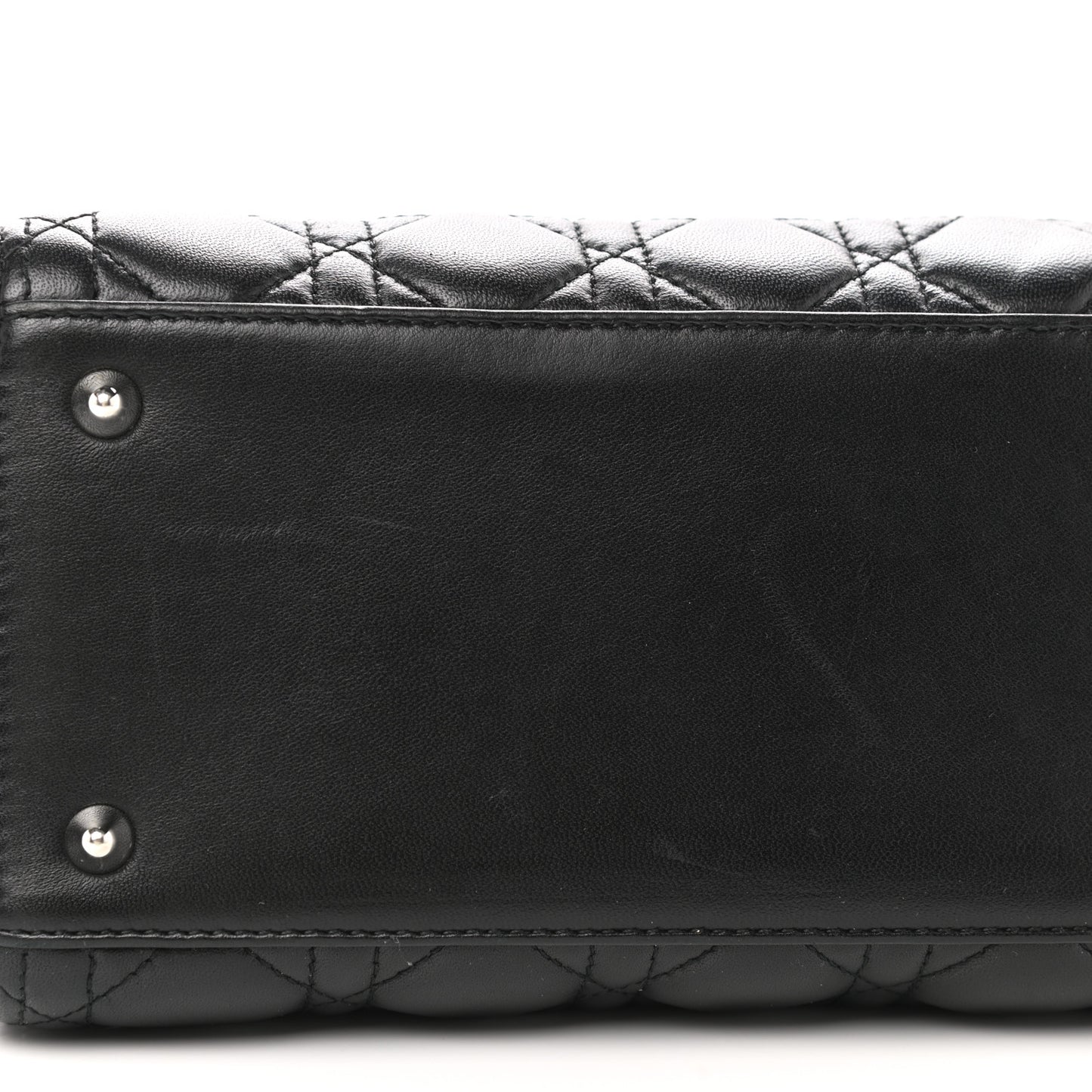 Lambskin Cannage Medium Lady Dior Black